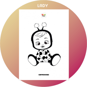 colorir desenho Lady Cry Babies