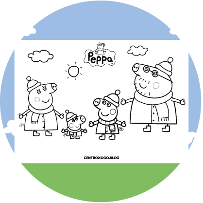 Desenhos para colorir Peppa Pig  Peppa pig para colorir, Familia