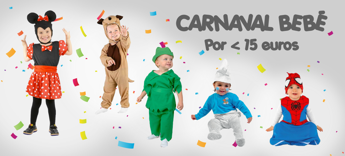 23 bonitos y originales disfraces de Carnaval para bebés y niños por menos  de 20 euros